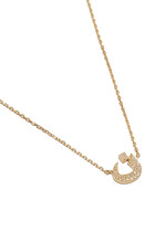 Diamond 'N' Pendant Necklace, 18K Yellow Gold & Diamonds